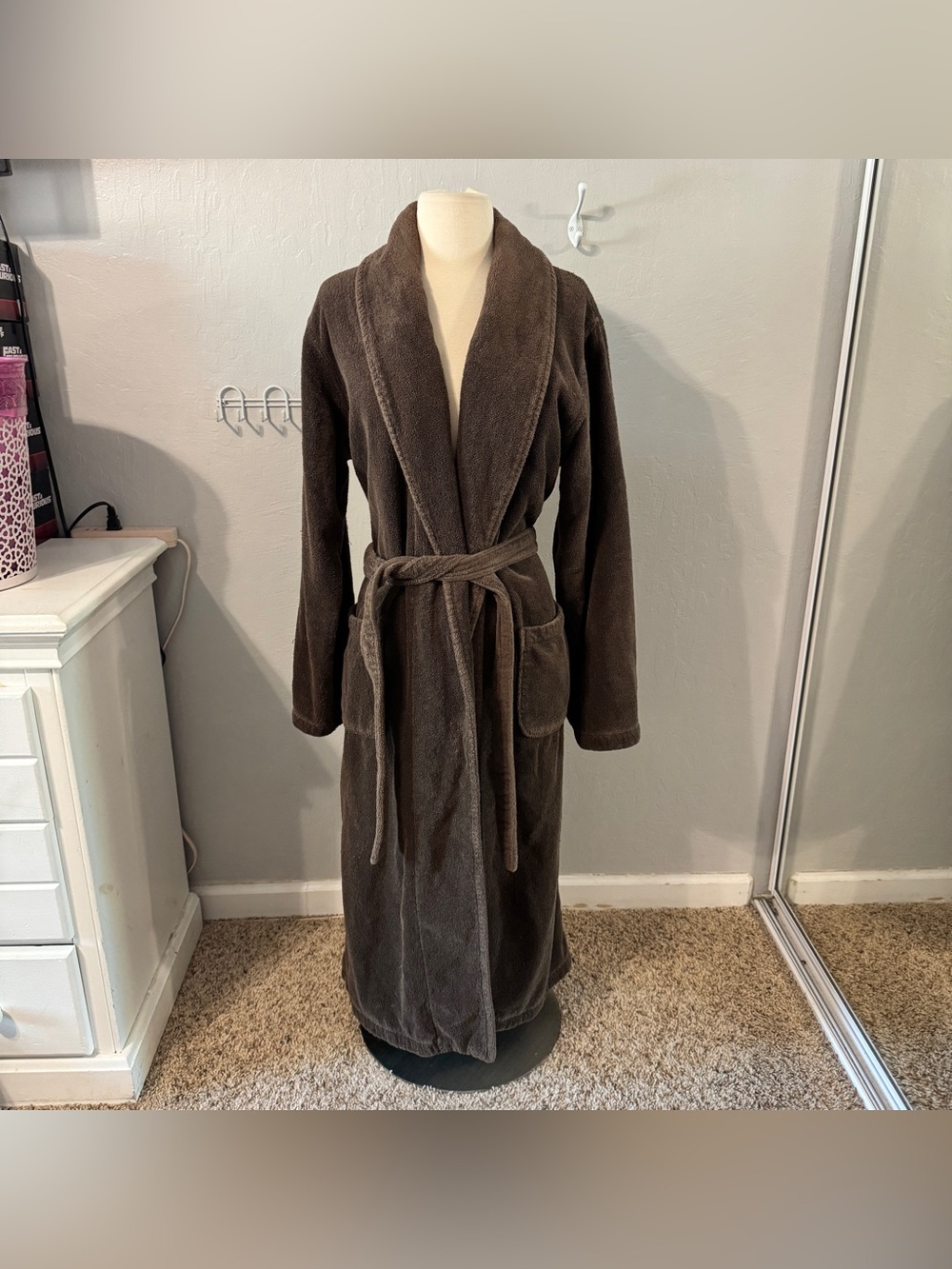 Restoration Hardware Brown Plush Robe